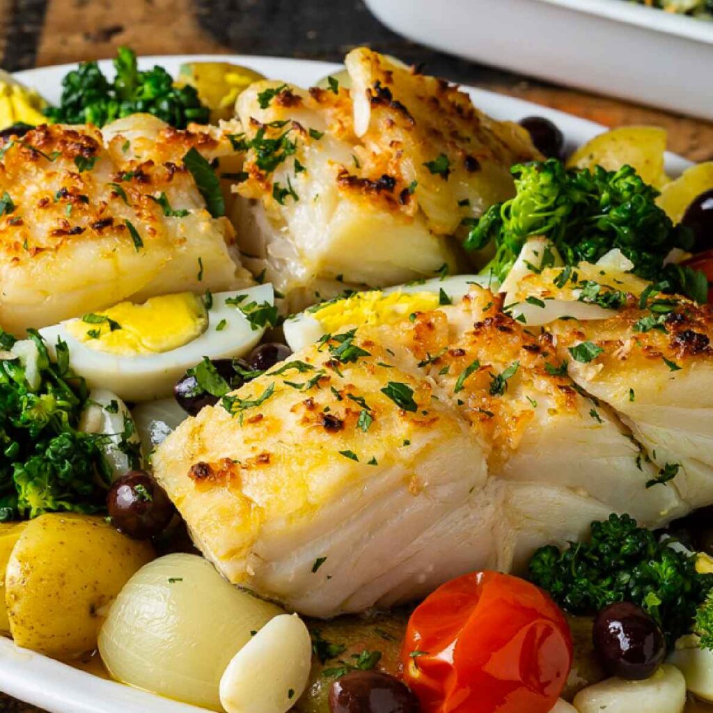 bacalhau assado no forno